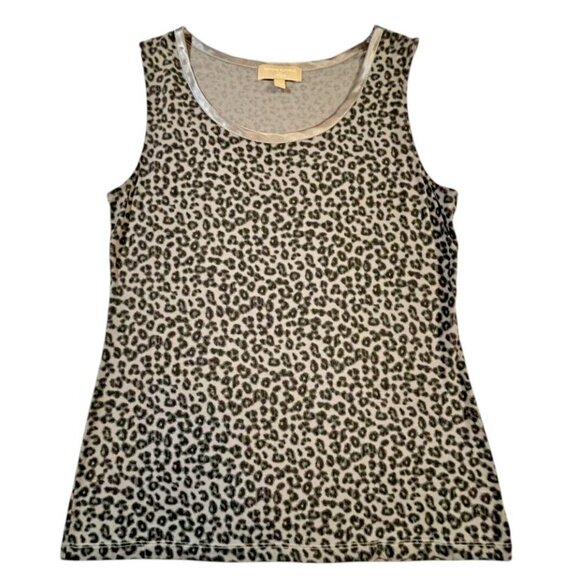 Banana Republic Tops - Banana Republic Women's Gray Animal Print Sleeveless Top SIZE-LARGE